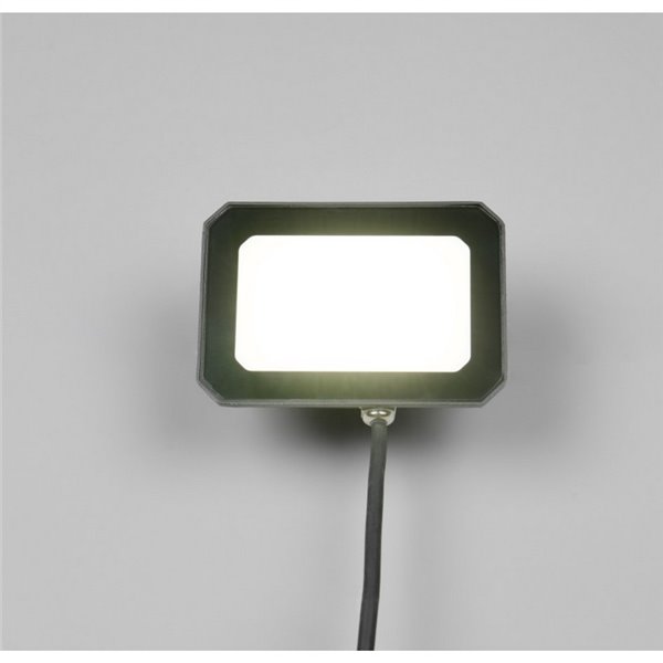 Proyector LED para exterior FUNCHAL 14x10cm orientable  20W 1800lm, 4000K Negro