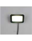Proyector LED para exterior FUNCHAL 14x10cm orientable  20W 1800lm, 4000K Negro