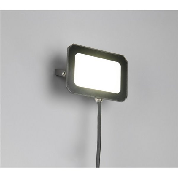 Proyector LED para exterior FUNCHAL 14x10cm orientable  20W 1800lm, 4000K Negro