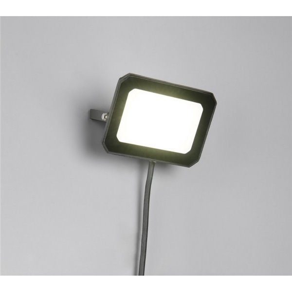 Proyector LED para exterior FUNCHAL 14x10cm orientable  20W 1800lm, 4000K Negro