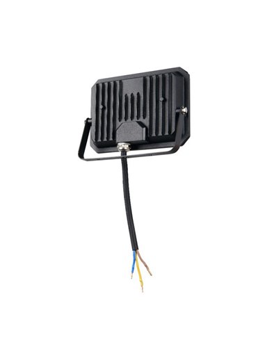 Proyector LED para exterior FUNCHAL 14x10cm orientable  20W 1800lm, 4000K Negro