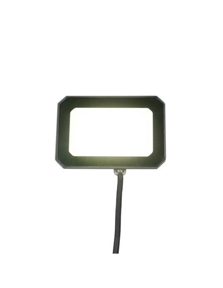 Proyector LED para exterior FUNCHAL 14x10cm orientable  20W 1800lm, 4000K Negro