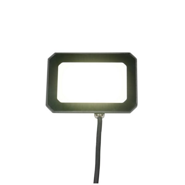 Proyector LED para exterior FUNCHAL 14x10cm orientable  20W 1800lm, 4000K Negro
