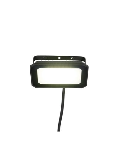 Proyector LED para exterior FUNCHAL 14x10cm orientable  20W 1800lm, 4000K Negro