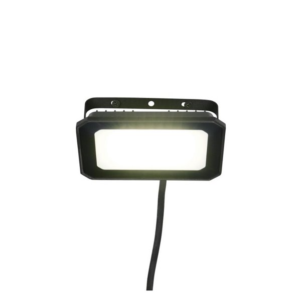 Proyector LED para exterior FUNCHAL 14x10cm orientable  20W 1800lm, 4000K Negro
