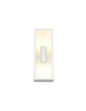 Aplique para exterior GARONNE 2 luces, alargado y rectangular bombilla excl. 2x E27 max. 10W IP44 Blanco