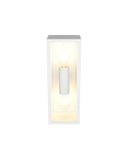 Applique d'extérieur GARONNE 2 lumières, allongée et rectangulaire, ampoule exclue. 2x E27 max. 10W IP44 Blanc