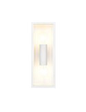 Aplique para exterior GARONNE 2 luces, alargado y rectangular bombilla excl. 2x E27 max. 10W IP44 Blanco