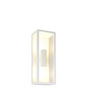 Applique d'extérieur GARONNE 2 lumières, allongée et rectangulaire, ampoule exclue. 2x E27 max. 10W IP44 Blanc