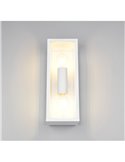Aplique para exterior GARONNE 2 luces, alargado y rectangular bombilla excl. 2x E27 max. 10W IP44 Blanco