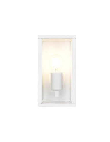 Luminária de parede retangular para área externa GARONNE, 1 luz, lâmpada excl. 2x E27 máx. 10W IP44 Branco