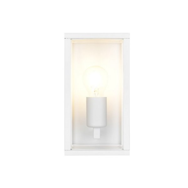 Aplique para exterior rectangular GARONNE 1 luz, bombilla excl. 2x E27 max. 10W IP44 Blanco