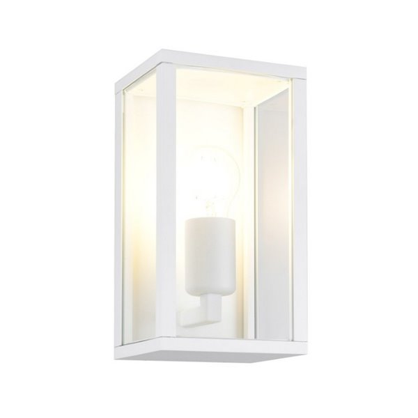 Aplique para exterior rectangular GARONNE 1 luz, bombilla excl. 2x E27 max. 10W IP44 Blanco