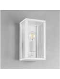 Aplique para exterior rectangular GARONNE 1 luz, bombilla excl. 2x E27 max. 10W IP44 Blanco