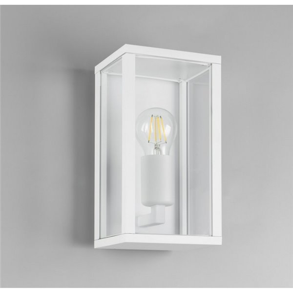 Luminária de parede retangular para área externa GARONNE, 1 luz, lâmpada excl. 2x E27 máx. 10W IP44 Branco