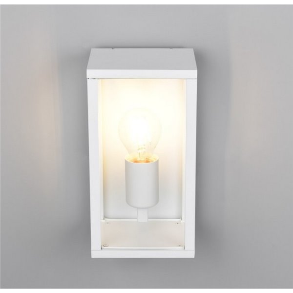 Aplique para exterior rectangular GARONNE 1 luz, bombilla excl. 2x E27 max. 10W IP44 Blanco