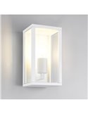 Luminária de parede retangular para área externa GARONNE, 1 luz, lâmpada excl. 2x E27 máx. 10W IP44 Branco