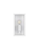 Aplique para exterior rectangular GARONNE 1 luz, bombilla excl. 2x E27 max. 10W IP44 Blanco