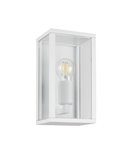 Aplique para exterior rectangular GARONNE 1 luz, bombilla excl. 2x E27 max. 10W IP44 Blanco