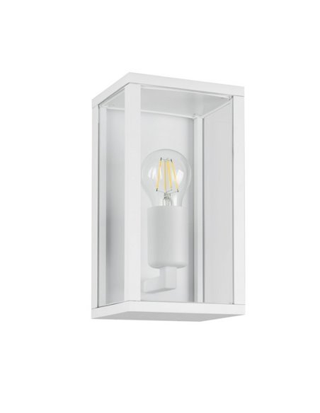Applique d'extérieur rectangulaire GARONNE, 1 lumière, ampoule exclue. 2x E27 max. 10W IP44 Blanc