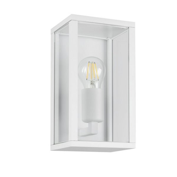 Aplique para exterior rectangular GARONNE 1 luz, bombilla excl. 2x E27 max. 10W IP44 Blanco