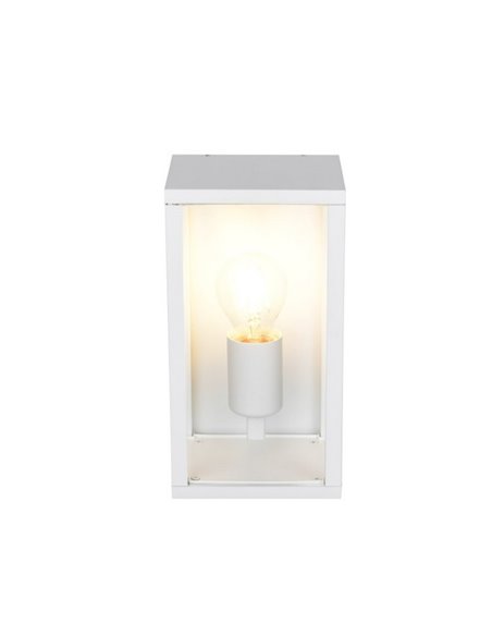 Aplique para exterior rectangular GARONNE 1 luz, bombilla excl. 2x E27 max. 10W IP44 Blanco
