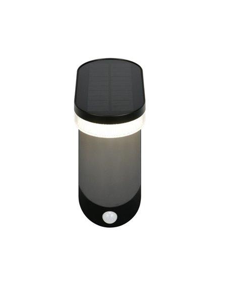 Aplique LED LAGOAS con carga solar y batería, sensor movimiento integrado 3W 350lm, 4000K IP44