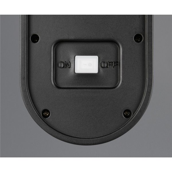 Luminária de parede LED LAGOAS com carregamento solar e bateria, sensor de movimento integrado, 3W, 350lm, 4000K, IP44