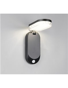 Applique murale LED LAGOAS avec recharge solaire et batterie, détecteur de mouvement intégré, 3W, 350lm, 4000K, IP44 2