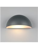 Luminária de parede externa MAAS, formato oval, alumínio fundido, lâmpada excl. 1x E27 máx. 10 W IP44