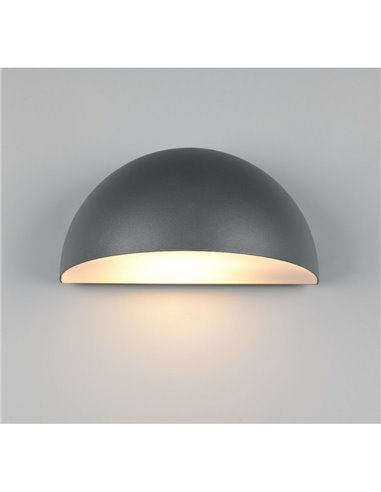 Aplique para exterior MAAS forma ovalada, aluminio fundido bombilla excl. 1x E27 max. 10W IP44