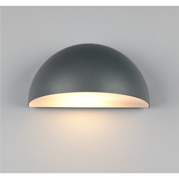 Luminária de parede externa MAAS, formato oval, alumínio fundido, lâmpada excl. 1x E27 máx. 10 W IP44
