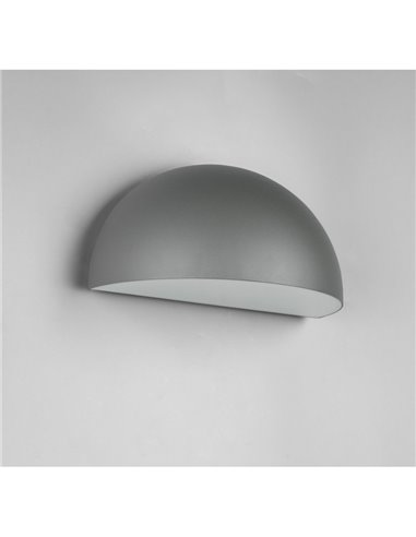 Aplique para exterior MAAS forma ovalada, aluminio fundido bombilla excl. 1x E27 max. 10W IP44