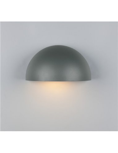 Aplique para exterior MAAS forma ovalada, aluminio fundido bombilla excl. 1x E27 max. 10W IP44