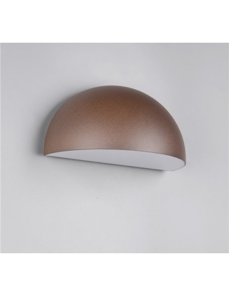 Luminária de parede externa MAAS, formato oval, alumínio fundido, lâmpada excl. 1x E27 máx. 10 W IP44
