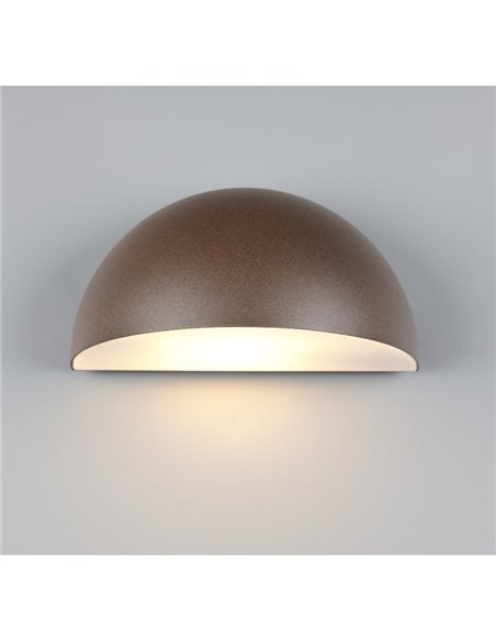 Luminária de parede externa MAAS, formato oval, alumínio fundido, lâmpada excl. 1x E27 máx. 10 W IP44