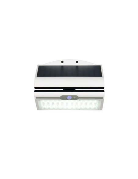 Aplique exterior solar MACAPA, con interruptor integrado, sensor de movimiento y oscuridad 5W  1x 390lm, 4000K IP44