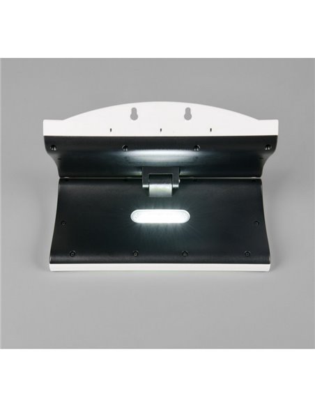 Luminária de parede solar externa MACAPA, com interruptor integrado, sensor de movimento e escuridão 5W 1x 390lm, 4000K IP44