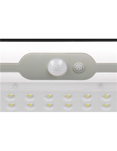 Luminária de parede solar externa MACAPA, com interruptor integrado, sensor de movimento e escuridão 5W 1x 390lm, 4000K IP44