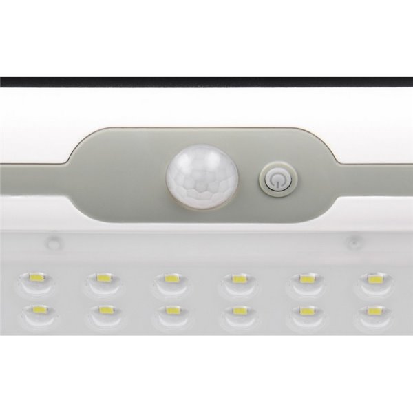 Aplique exterior solar MACAPA, con interruptor integrado, sensor de movimiento y oscuridad 5W  1x 390lm, 4000K IP44