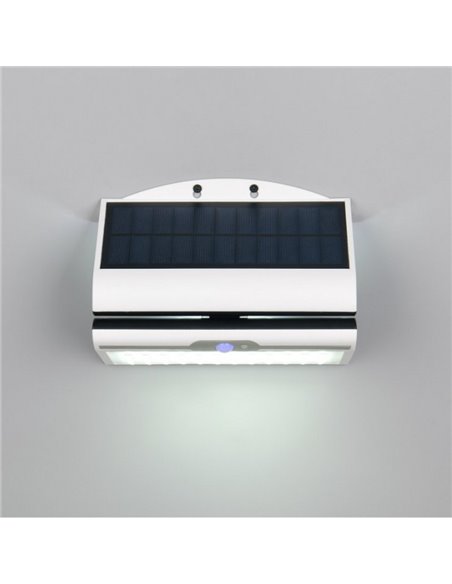 Aplique exterior solar MACAPA, con interruptor integrado, sensor de movimiento y oscuridad 5W  1x 390lm, 4000K IP44