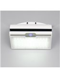 Aplique exterior solar MACAPA, con interruptor integrado, sensor de movimiento y oscuridad 5W  1x 390lm, 4000K IP44
