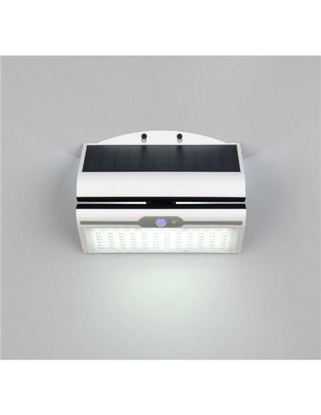 Aplique exterior solar MACAPA, con interruptor integrado, sensor de movimiento y oscuridad 5W  1x 390lm, 4000K IP44