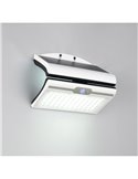 Aplique exterior solar MACAPA, con interruptor integrado, sensor de movimiento y oscuridad 5W  1x 390lm, 4000K IP44