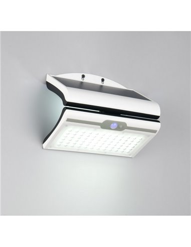 Aplique exterior solar MACAPA, con interruptor integrado, sensor de movimiento y oscuridad 5W  1x 390lm, 4000K IP44