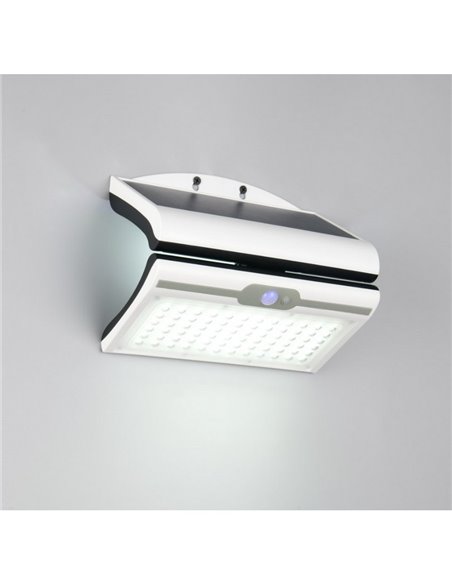 Aplique exterior solar MACAPA, con interruptor integrado, sensor de movimiento y oscuridad 5W  1x 390lm, 4000K IP44