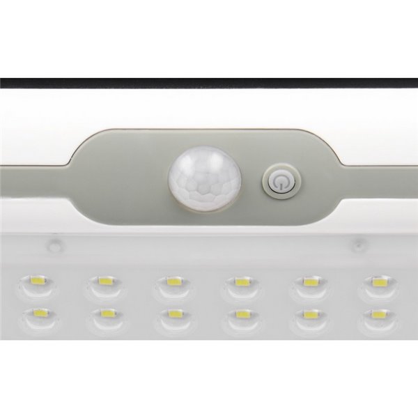 Aplique exterior solar MACAPA, con interruptor integrado, sensor de movimiento y oscuridad 5W  1x 390lm, 4000K IP44