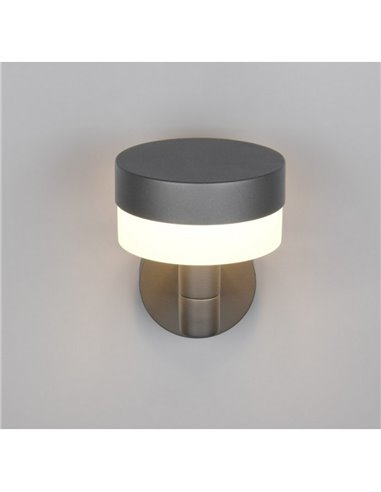 Aplique LED de pared MACKENZIE para exterior, estilo farol moderno 8W 800lm, 3000K IP44