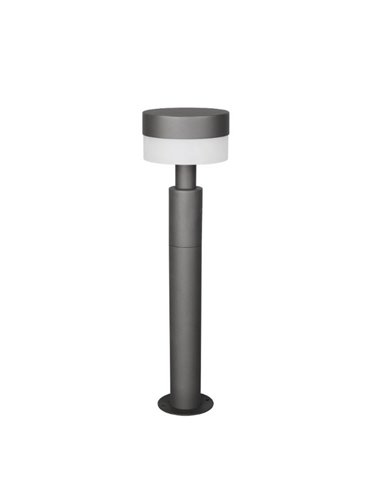 Poste LED de suelo MACKENZIE 50cm alto, aluminio fundido acabado antracita 8W 800lm, 3000K IP44
