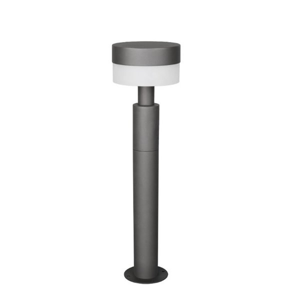 Poste LED de suelo MACKENZIE 50cm alto, aluminio fundido acabado antracita 8W 800lm, 3000K IP44